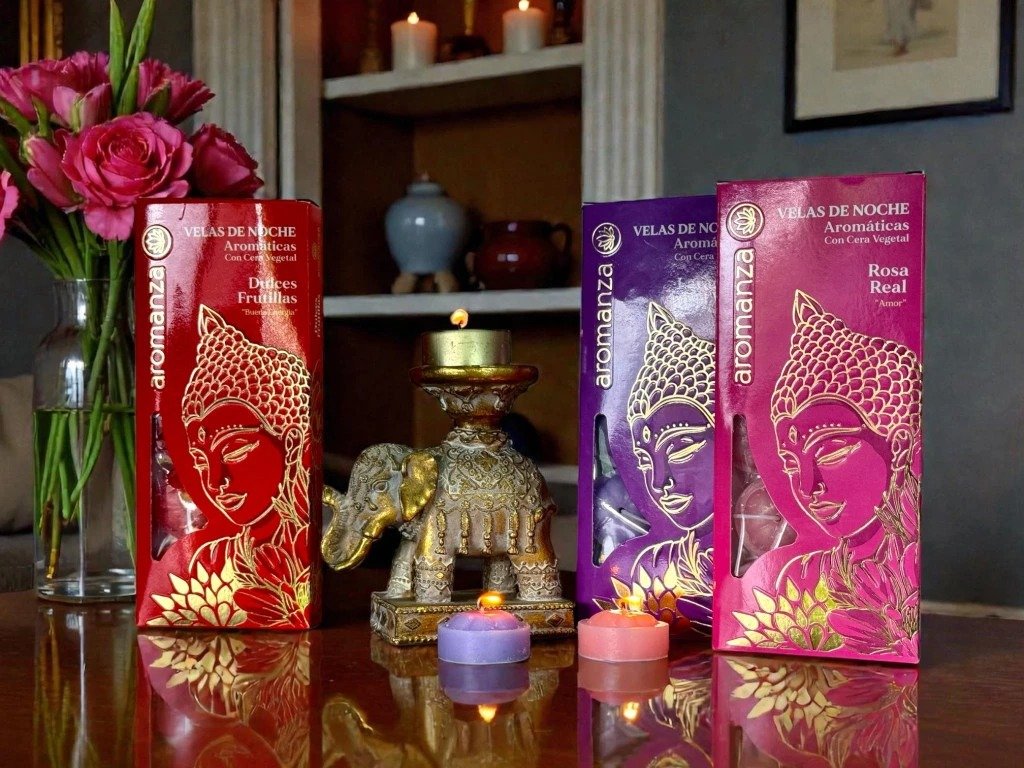 velas de noche aromaticas x10